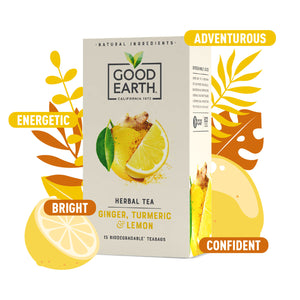 Pack of Good Earth Ginger, Turmeric and Lemon Tea