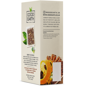 Good Earth Rooibos Chai Tea Bags Left Side of Package