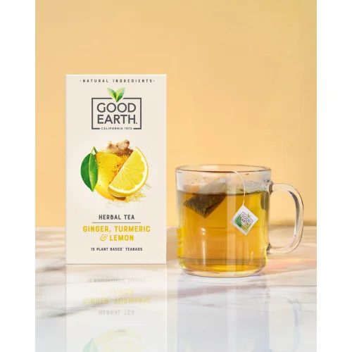 Ginger, Turmeric & Lemon Teabags Image 2