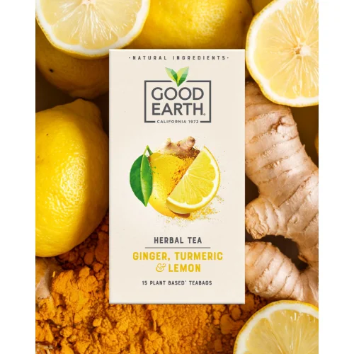 Ginger, Turmeric & Lemon Teabags Image 3